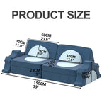 Modular Kids Play Sofa - Multi-Piece Creative Foam Building Blocks