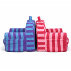 2-in-1 Kids Sofa Bed & Armchair - Cute Cartoon Embroidery Reading Nook Chair