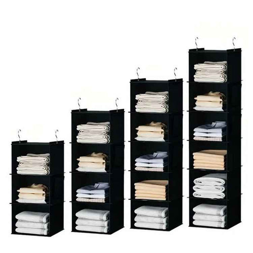 Heavy-Duty Multi-Layer Hanging Closet Organizer with Sturdy Hooks – Space-Saving Wardrobe Storage