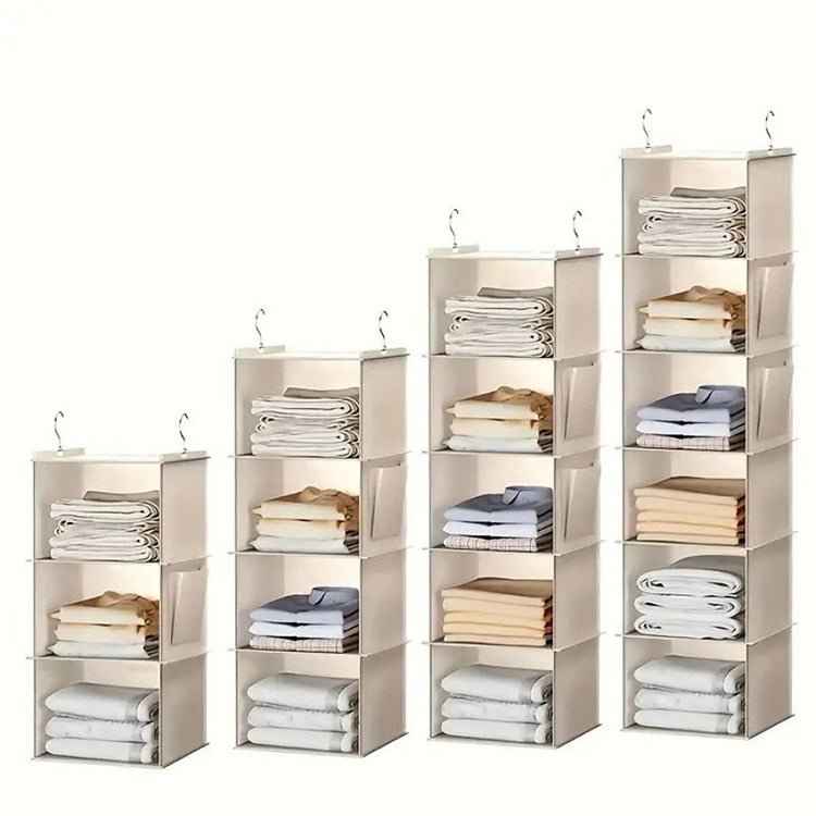 Heavy-Duty Multi-Layer Hanging Closet Organizer with Sturdy Hooks – Space-Saving Wardrobe Storage