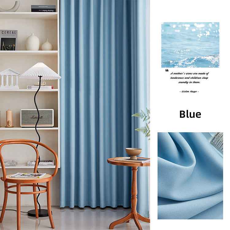 High Density 100% Blackout Curtains - Double-Sided Thermal Insulated Draperies (Multi-Colors)