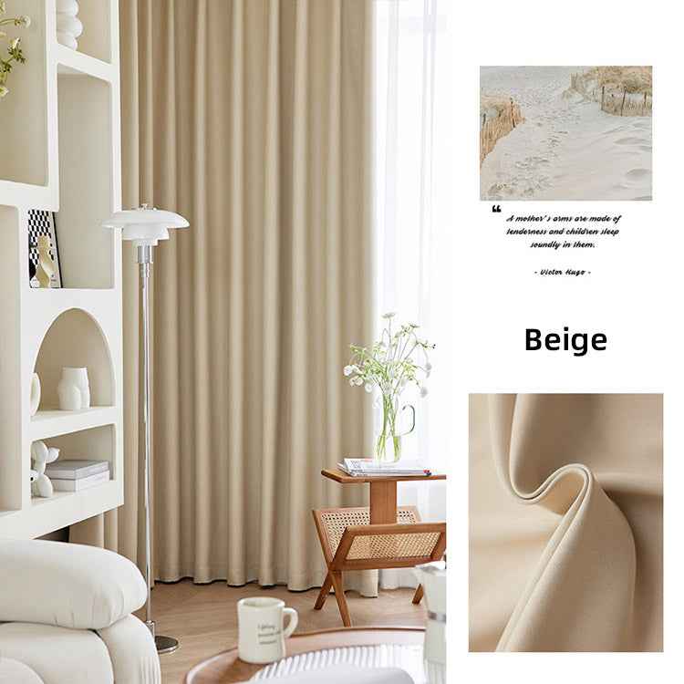 High Density 100% Blackout Curtains - Double-Sided Thermal Insulated Draperies (Multi-Colors)