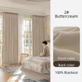Heavyweight 100% Blackout Cotton Linen Curtains - Soundproof & Sun Blocking, Multi-Color