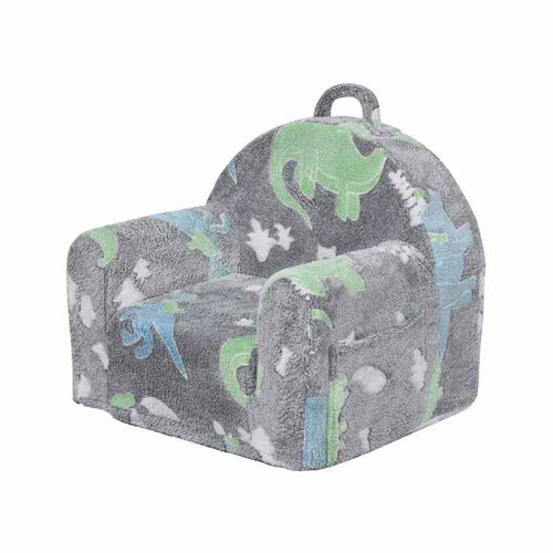 Compressible Glow - in - the - Dark Kids Sofa Bed - Single Cartoon Foam Chair - 