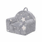 Compressible Glow-in-the-Dark Kids Sofa Bed - Single Cartoon Foam Chair