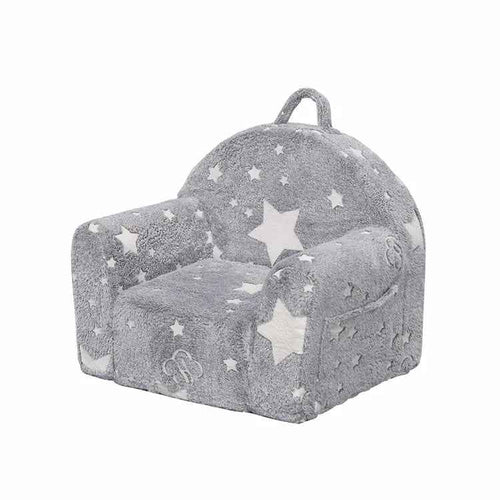 Compressible Glow - in - the - Dark Kids Sofa Bed - Single Cartoon Foam Chair - 