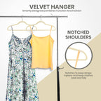 Premium Non-Slip Velvet Hangers - Ultra-Thin Space Saving Flocked Hangers