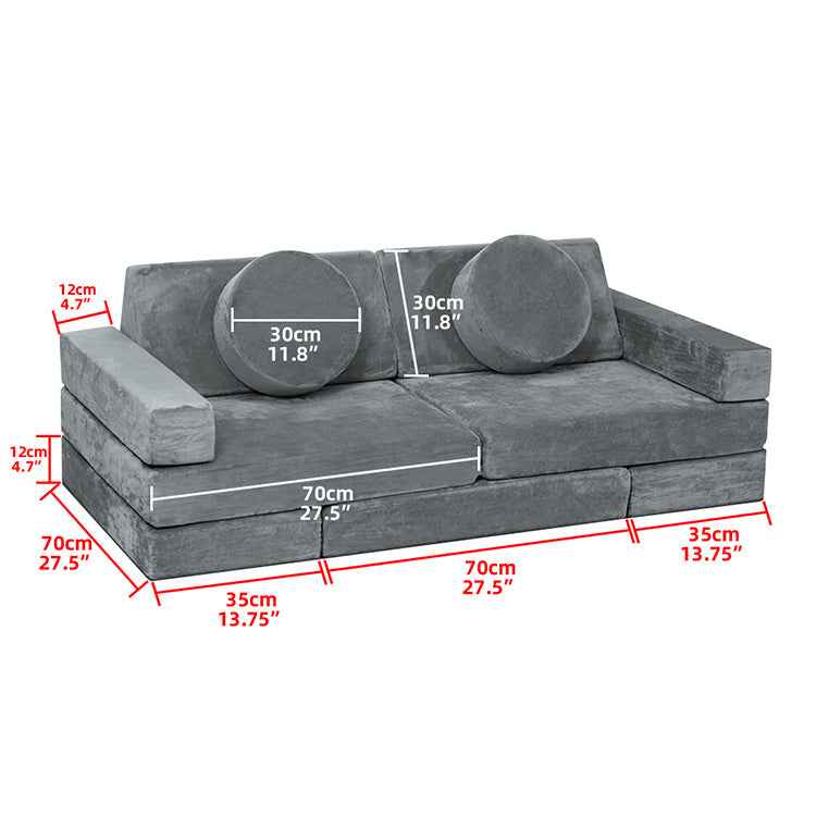 14-Piece Modular Kids Play Sofa - Large Foam Building Block Set Wholesale