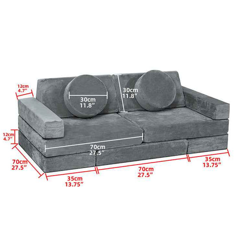 14-Piece Modular Kids Play Sofa - Large Foam Building Block Set Wholesale