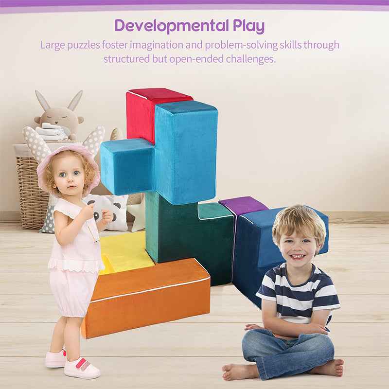Transformative Magic Cube Play Couch - 7-Piece Creative Lounge