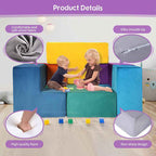 Transformative Magic Cube Play Couch - 7-Piece Creative Lounge