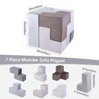 Transformative Magic Cube Play Couch - 7-Piece Creative Lounge