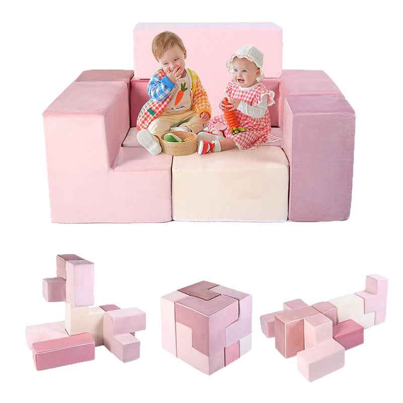 Transformative Magic Cube Play Couch - 7-Piece Creative Lounge