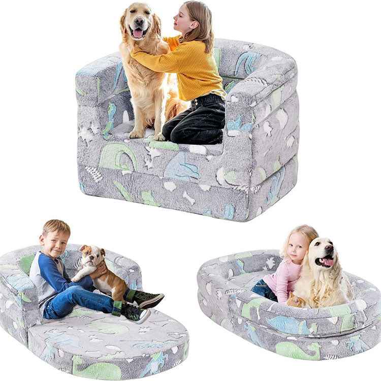 Bulk Multi-functional Glow-in-the-Dark Kids Sofa | Durable Foam Sleeper Chair