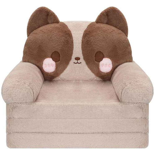 Kawaii Cat Kids Flip-Out Sofa | Premium Embroidered Animal Sleeper Bed