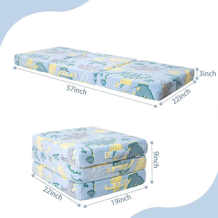 Wholesale Tri-fold Kids Floor Mattress - Glow-in-the-Dark Portable Guest Bed