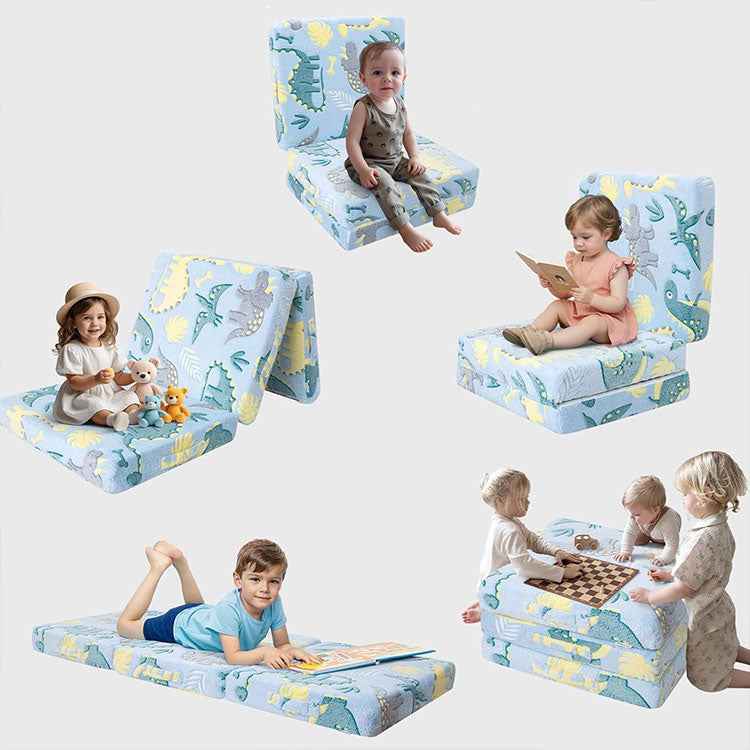 Wholesale Tri-fold Kids Floor Mattress - Glow-in-the-Dark Portable Guest Bed
