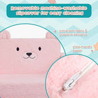 2-in-1 Cartoon Bear Kids Sofa Bed - Foldable Toddler Armchair Wholesale
