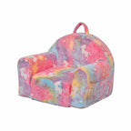 Compressible Glow-in-the-Dark Kids Sofa Bed - Single Cartoon Foam Chair