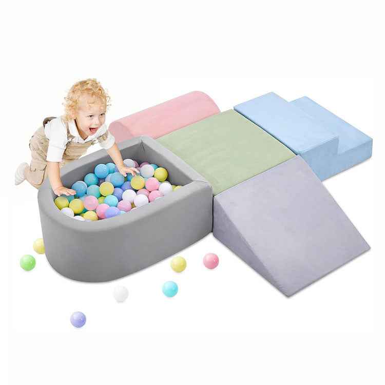 Wholesale Kids Soft Play Climbing Set - Foam Ball Pit with Step and Slide
