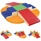 Wholesale 6-Piece Vegan Leather Soft Play Set - Durable Foam Climbing Blocks