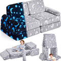 Magical Luminous Modular Play Couch | Kids Fort Building Block Sofa Bed